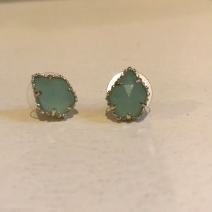 Tessa Gold Earrings in Chalcedony